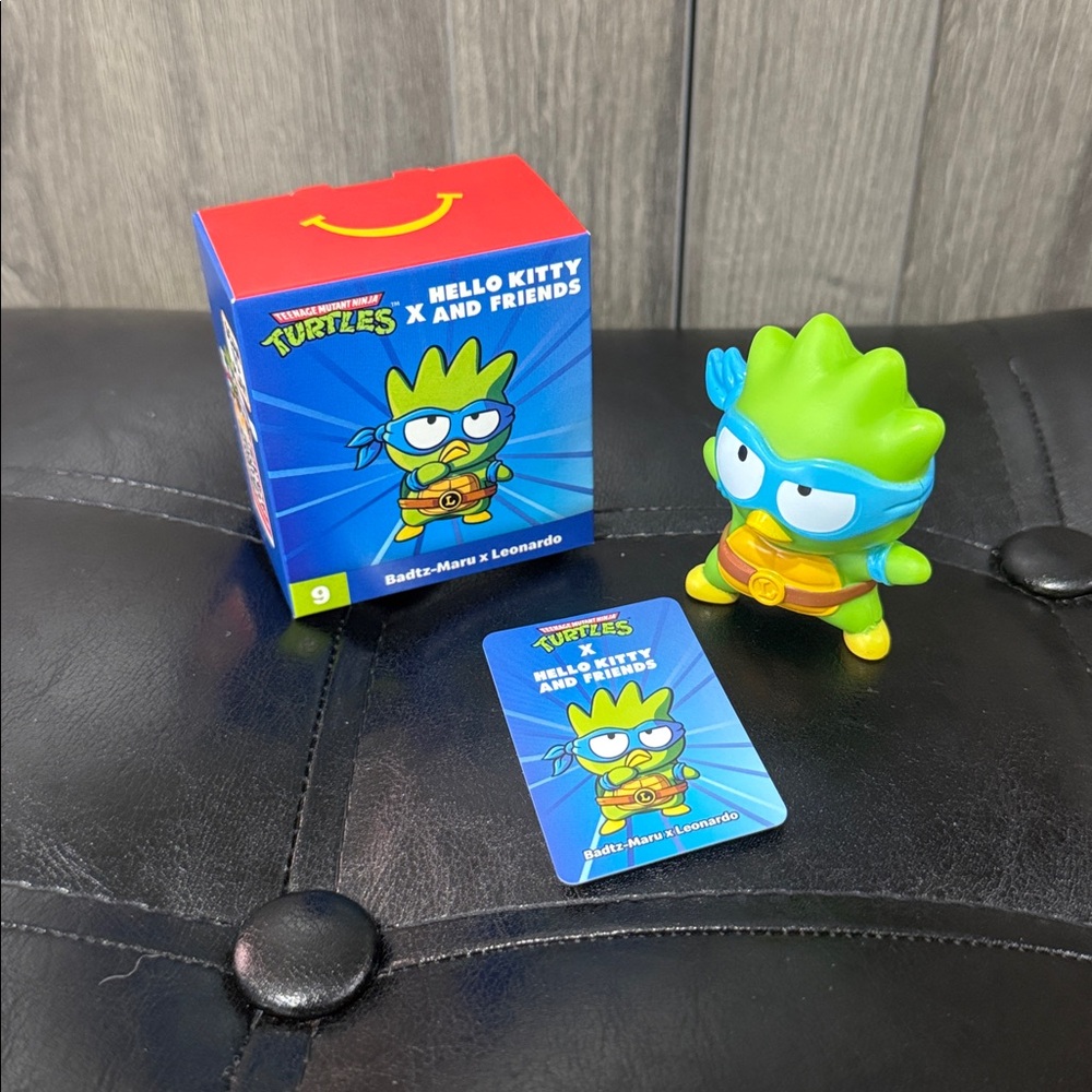 Hello Kitty Friends Ninja Turtle Badtz-Maru x Leonardo #9 McDonalds Happy Meal